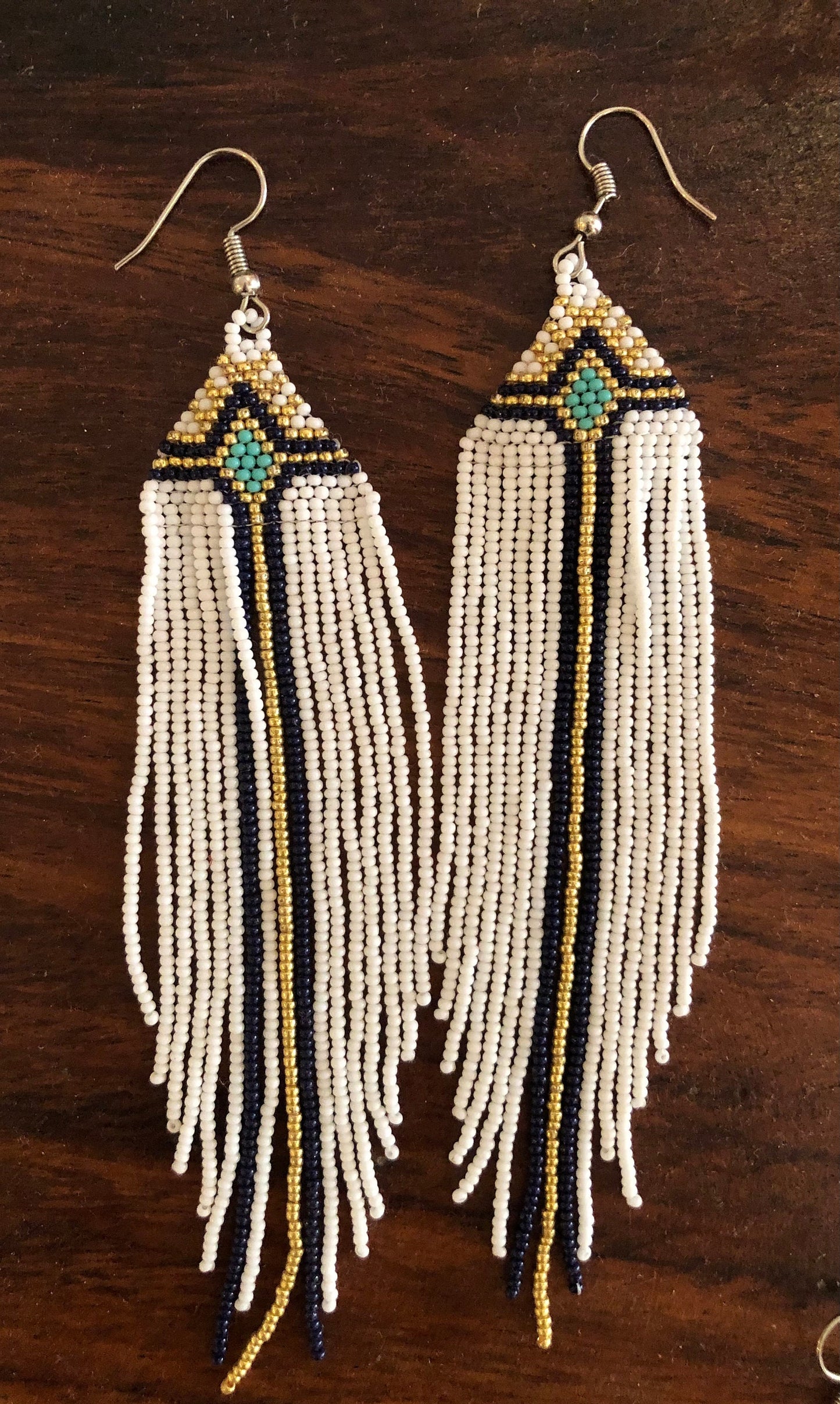 Aretes chaquira méxico boho