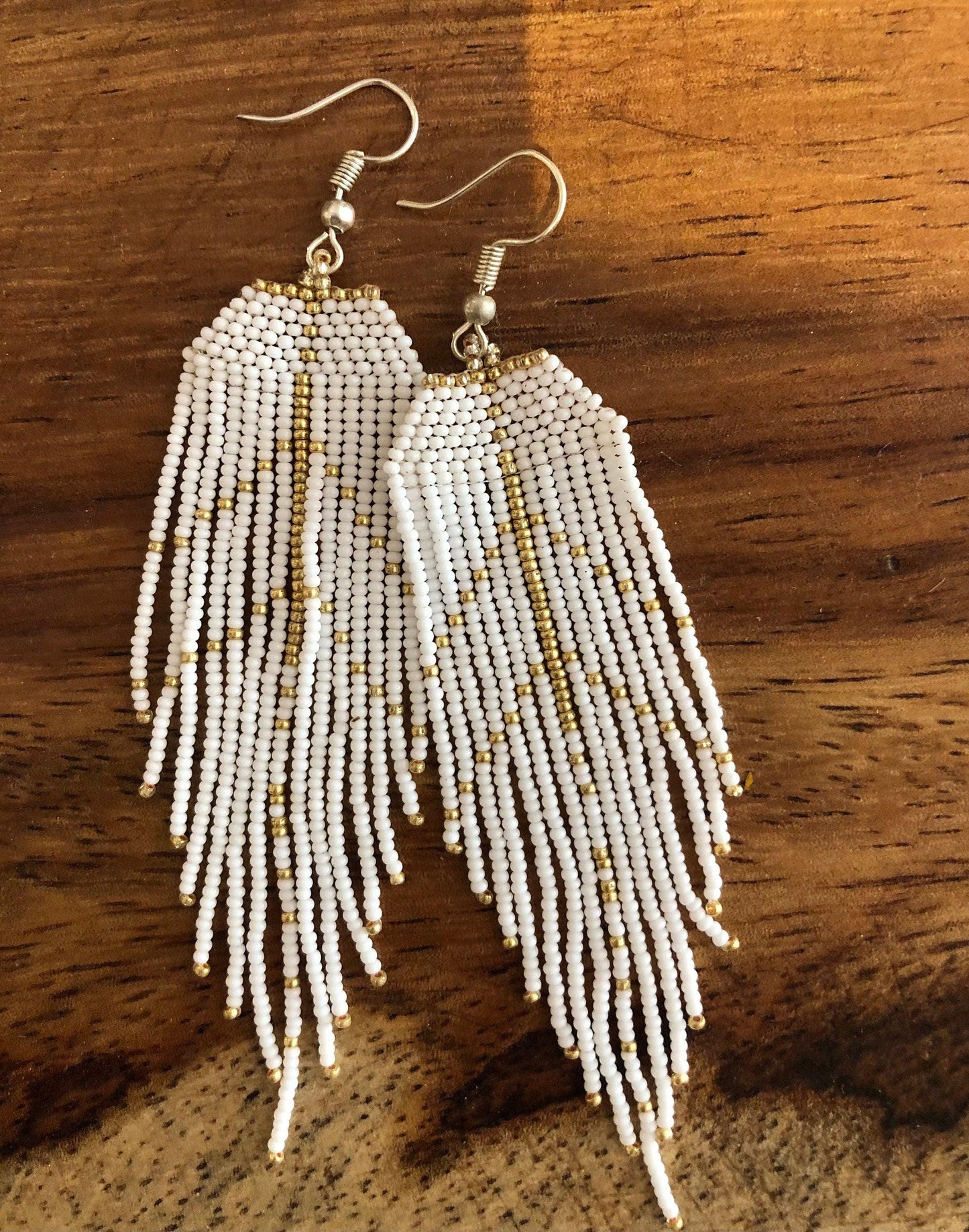 Aretes chaquira méxico boho